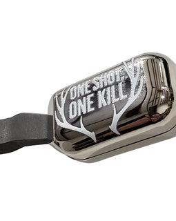 Clamp-On Bolt Knob Extension – Remington 700 – Polished Chrome – “One Shot, One Kill” Design