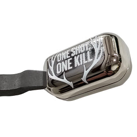Clamp-On Bolt Knob Extension – Remington 700 – Polished Chrome – “One Shot, One Kill” Design