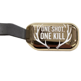 Clamp-On Bolt Knob Extension – Remington 700 – Polished Gold – “One Shot, One Kill” Design