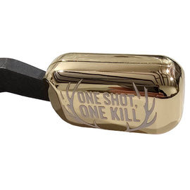 Clamp-On Bolt Knob Extension – Remington 700 – Polished Gold – “One Shot, One Kill” Design