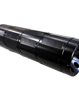 CNC-machined linear muzzle brake/compensator 1/2x28, 4.7" Long