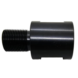 1/2-28 Male to 1/2-32 Female Thread Adapter – CNC Machined Steel – Black Finish