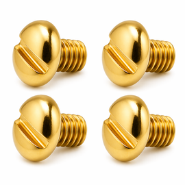 4-Pack Polished Gold Grip Screws for HK P7 Series (PSP, M8, M10, M13) – Hardened Steel