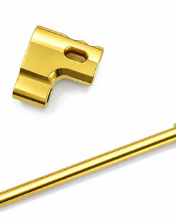 Custom Beretta 92 Series Muzzle Brake Gold Steel (1/2x28) – Threaded Barrel Compensator