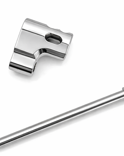 Custom Beretta 92 Series Muzzle Brake Polished Nickel Steel (1/2x28) – Threaded Barrel Compensator