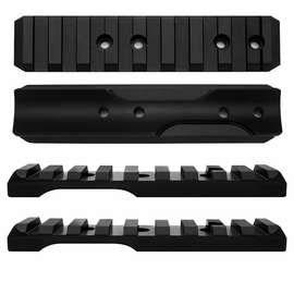 Reversible Picatinny Rail for Ruger Mark III / IV & 22/45 – Scope Mount Base (Black Aluminum)