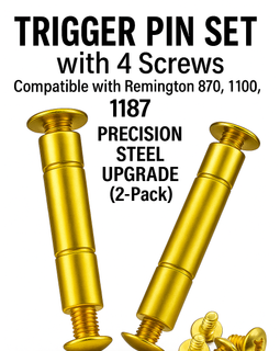 Premium Gold Trigger Pins with Screws – Fits Remington 870, 1100, 1187 – Steel Upgrade Kit (2-Pack)