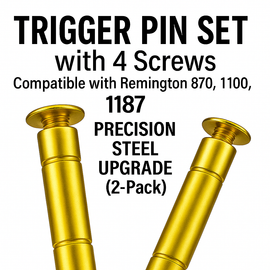 Premium Gold Trigger Pins with Screws – Fits Remington 870, 1100, 1187 – Steel Upgrade Kit (2-Pack)