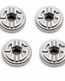 Hex Grip Screws for SIG SAUER P226 / P228 / P229 – Nickel Plated Steel – 4 Pack
