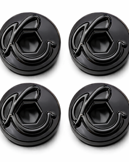 1911 Grip Screws with K Logo – Black Finish – Hex Head – Fits Full Size & Compact – 4 Pack