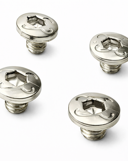 Grip Screws with K Logo – Nickel Finish – 4 Pack – For Kimber Micro .380 / 9mm (Thin Profile) (Copy)