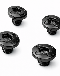 Grip Screws with K Logo – Black Finish – 4 Pack – For Kimber Micro .380 / 9mm (Thin Profile)