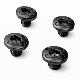 Grip Screws with K Logo – Black Finish – 4 Pack – For Kimber Micro .380 / 9mm (Thin Profile)