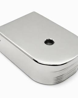 2-Pack Chrome Metal Magazine Base Plates for Glock 30 – Fits 10 Round .45 ACP Magazines – Models 30, 30S, 30SF