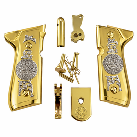 Beretta 92/96 Series Gold Medusa Grips & Parts Kit