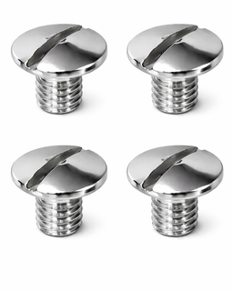 Beretta 92 / 92FS / M9 Grip Screws (4pcs) – Chrome Finish