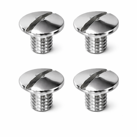 Beretta 92 / 92FS / M9 Grip Screws (4pcs) – Chrome Finish