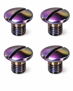 Beretta 92 / 92FS / M9 Grip Screws (4pcs) – Titanium Finish