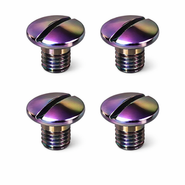 Beretta 92 / 92FS / M9 Grip Screws (4pcs) – Titanium Finish