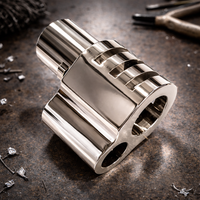 1911 Compensator – CNC Steel, Polished Chrome Finish, .45 ACP