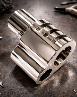 1911 Compensator – CNC Steel, Polished Chrome Finish, .45 ACP