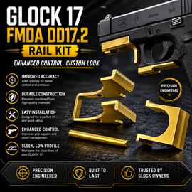 GLOCK 17 FMDA DD17.2 Rail Kit (Gen 3 & Gen 4 Compatible)