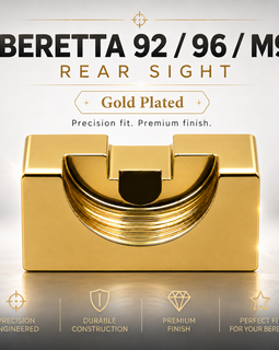 Gold Plated Rear Sight for Beretta 92 / 96 / M9