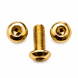 2-Pack Grip Screws (Gold) for Browning Hi-Power – Hex Socket – Gold Plated
