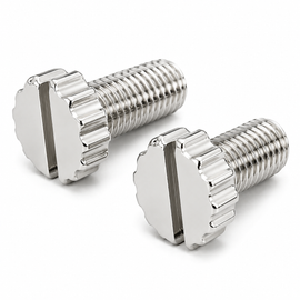 2 Pack Polished Nickel Colt Elliason Rear Sight Elevation Screws – Fits Colt Gold Cup, National Match, Ace, Python, Anaconda, King Cobra, Diamondback, Trooper, Officer's Model Match & Woodsman Target