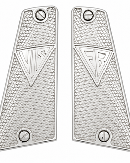 Metal Grips for Radom P35 (VIS 35) – Large Screw Head – 9mm Luger – Polished Nickel Finish