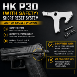 HK P30 (With Safety) Short Reset System — Drop-In Trigger Upgrade
