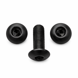 2-Pack Grip Screws (Black) for Browning Hi-Power – Hex Socket – Black Finish