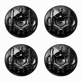 Beretta 92 / 92FS / M9 Trident Engraved Grip Screws (4pcs) – Black Finish