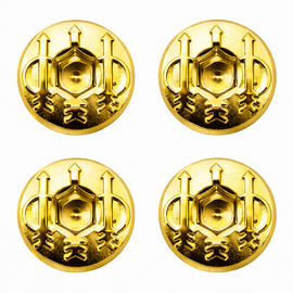 Beretta 92 / 92FS / M9 Trident Engraved Grip Screws (4pcs) – Gold Finish