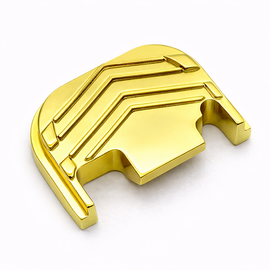 Gold Chevron Glock Slide Back Plate – Metal Upgrade Gen 1-4