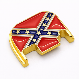 Gold Dixie Flag Glock Slide Back Plate – Metal Upgrade Gen 1-4