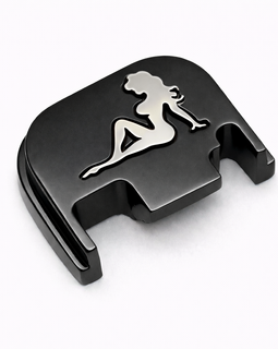 Black Nickel Lady Glock Slide Back Plate – Metal Upgrade Gen 1-4