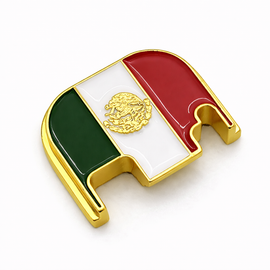 Gold Mexican Flag Glock Slide Back Plate – Metal Upgrade Gen 1-4