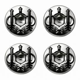 Beretta 92 / 92FS / M9 Trident Engraved Grip Screws (4pcs) – Nickel Black Finish