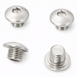 Grip Screws for Para Ordnance 1911 Double Stack – Real Silver Plated – Full Size – 4 Pack