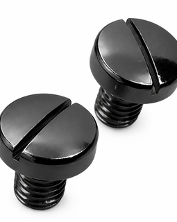 Grip Screws for Beretta 70 / 70S / 71 / 76 / 101 / 102 / Puma – Black Finish – Slotted Head – 2 Pack