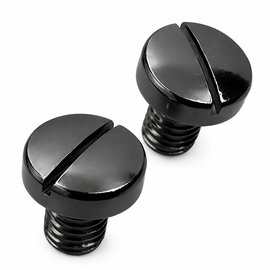 Grip Screws for Beretta 70 / 70S / 71 / 76 / 101 / 102 / Puma – Black Finish – Slotted Head – 2 Pack