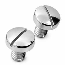 Grip Screws for Beretta 70 / 70S / 71 / 76 / 101 / 102 / Puma – Nickel Plated – Slotted Head – 2 Pack