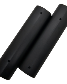 AR-15 / M4 Picatinny Rail Covers – Plain Black Aluminum 6" Panels (Set of 2)
