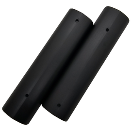 AR-15 / M4 Picatinny Rail Covers – Plain Black Aluminum 6" Panels (Set of 2)