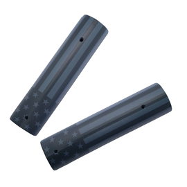 AR-15 / M4 Picatinny Rail Covers – 6" Aluminum Panels with American Flag Design (Set of 2)