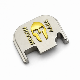 Nickel Gold Glock Slide Back Plate – Metal Upgrade Gen 1-4