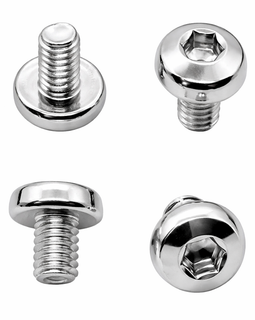 Grip Screws for Smith & Wesson Model 39-Series – Nickel Finish – Hex Head – Hardened Steel – 4 Pack